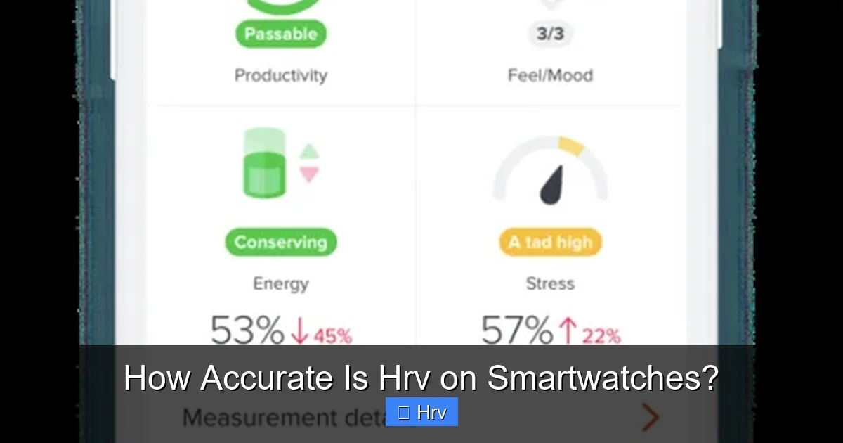 How Accurate Is Hrv on Smartwatches?