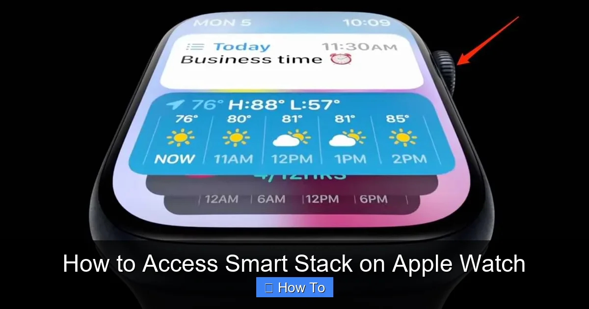 How to Access Smart Stack on Apple Watch