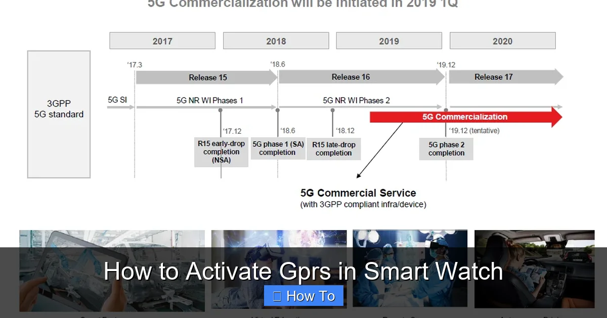 How to Activate Gprs in Smart Watch