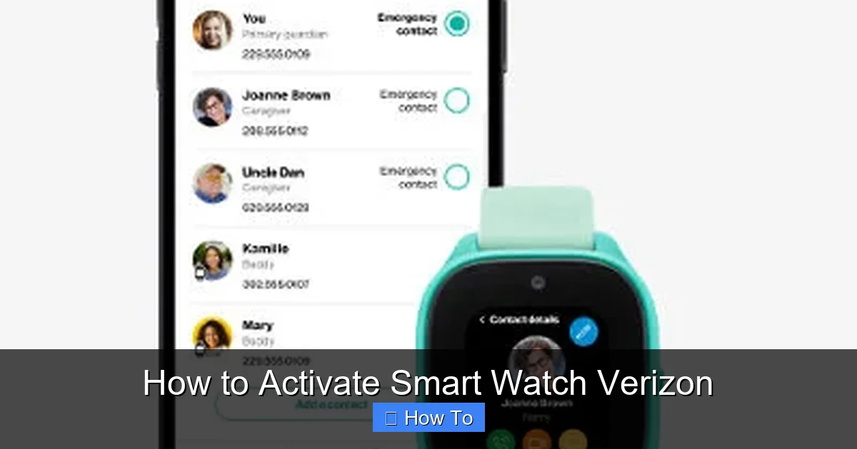 How to Activate Smart Watch Verizon