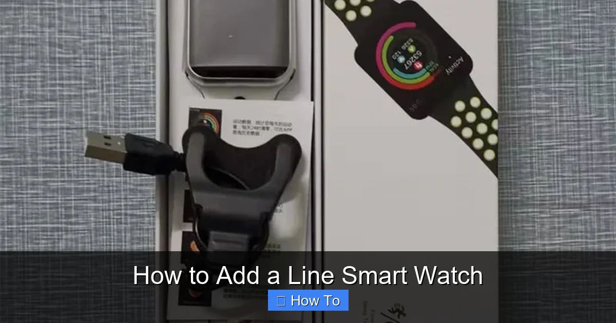 How to Add a Line Smart Watch