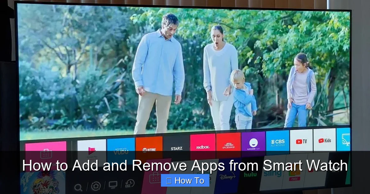 How to Add and Remove Apps from Smart Watch