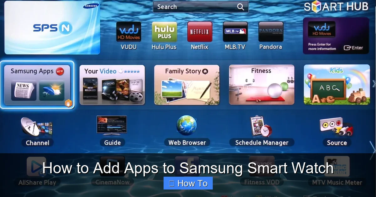 How to Add Apps to Samsung Smart Watch