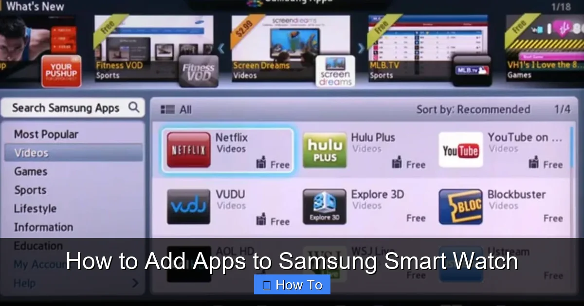 How to Add Apps to Samsung Smart Watch