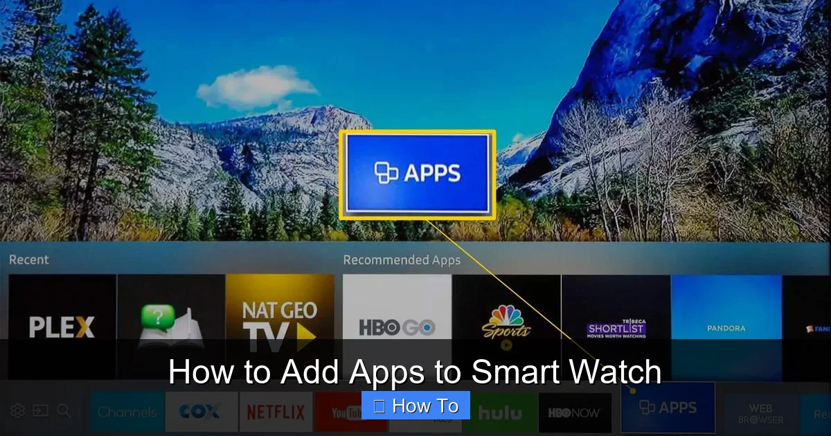 How to Add Apps to Smart Watch