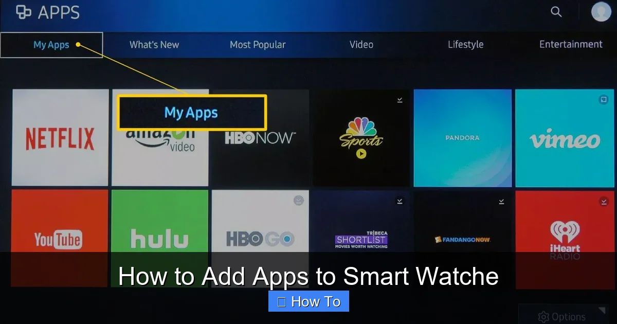 How to Add Apps to Smart Watche