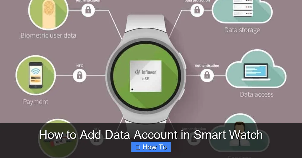 How to Add Data Account in Smart Watch