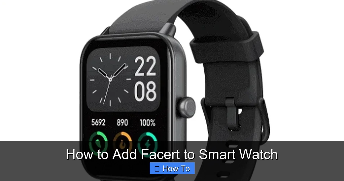 How to Add Facert to Smart Watch