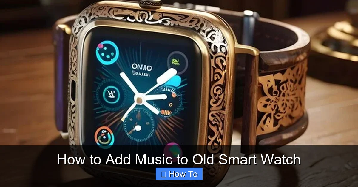 How to Add Music to Old Smart Watch