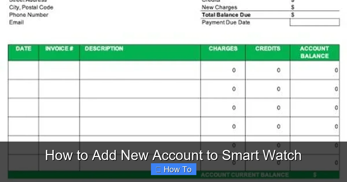 How to Add New Account to Smart Watch