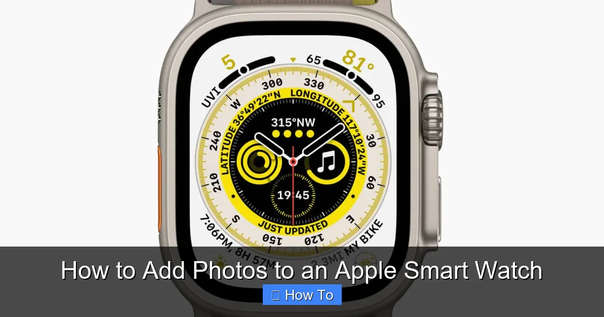 How to Add Photos to an Apple Smart Watch