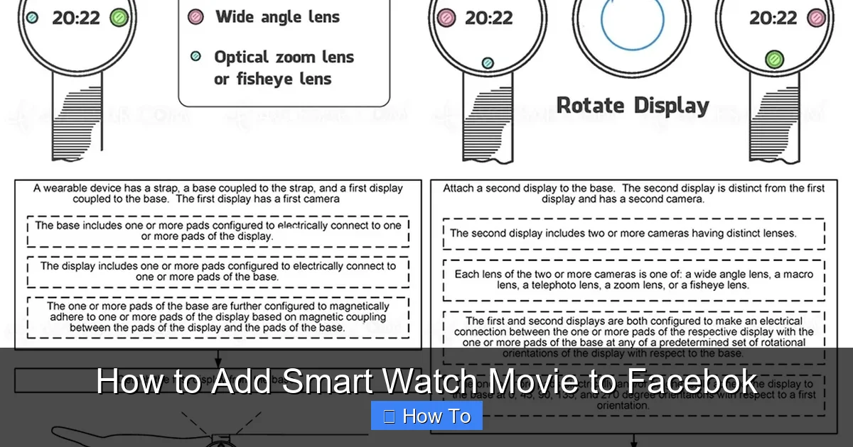 How to Add Smart Watch Movie to Facebok