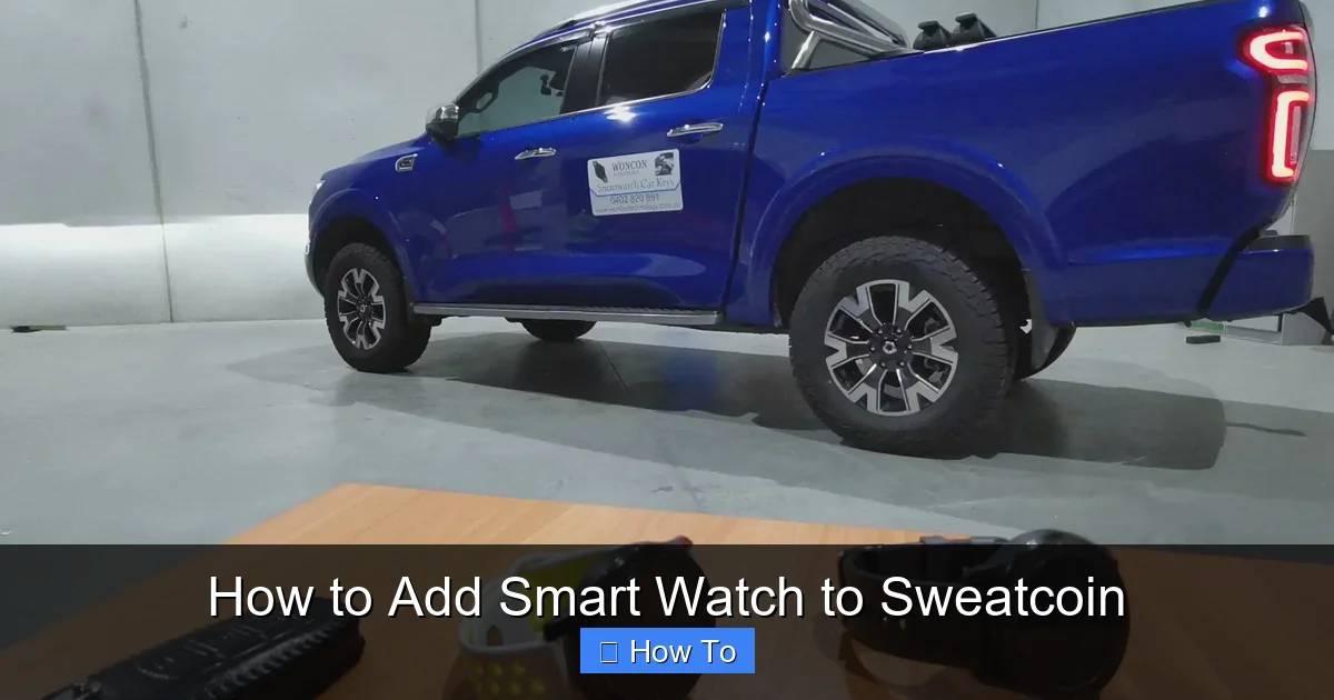 How to Add Smart Watch to Sweatcoin