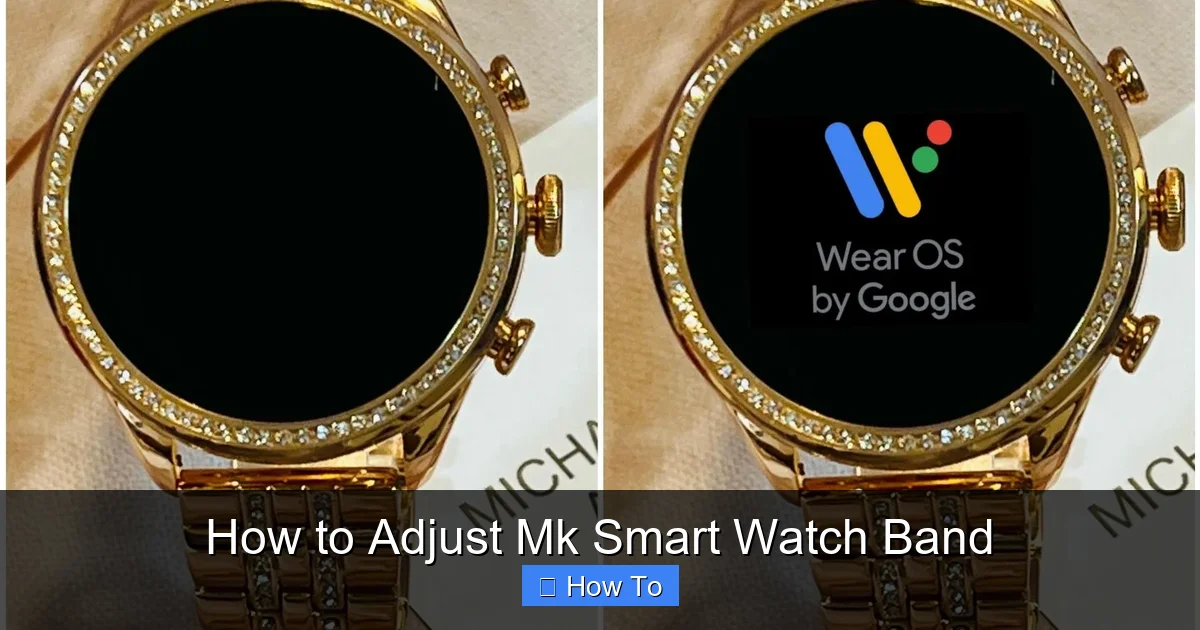 How to Adjust Mk Smart Watch Band