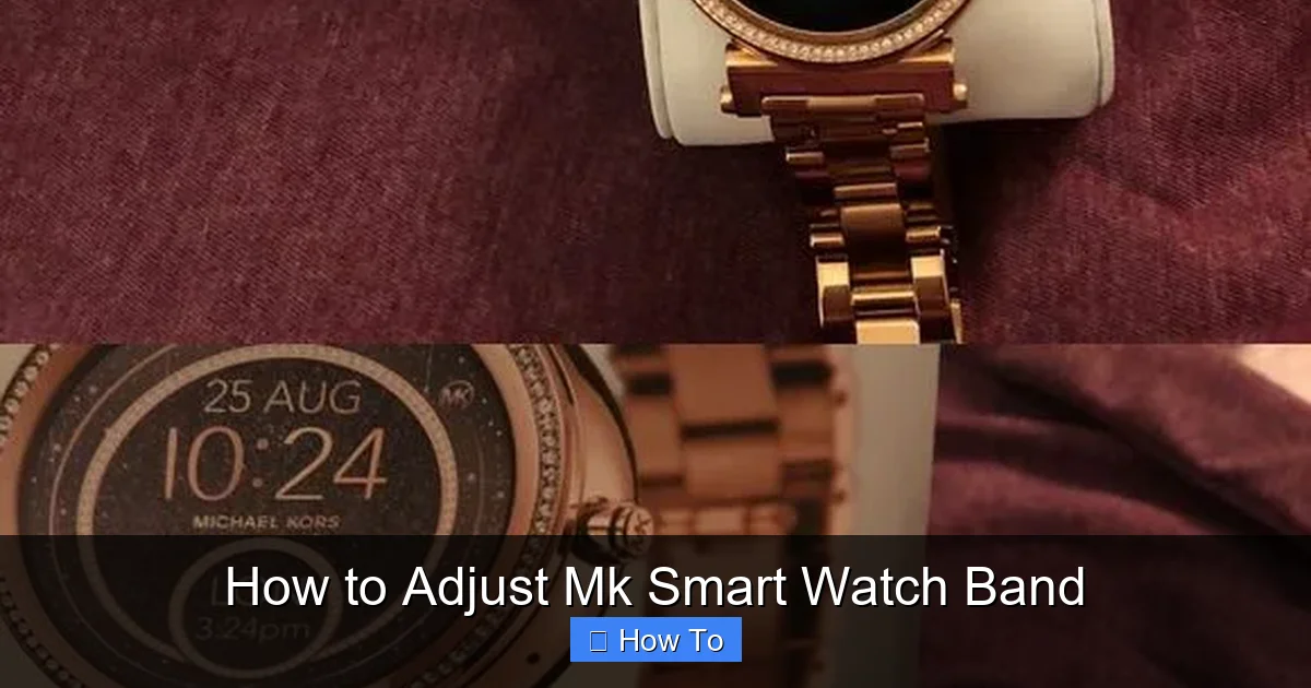 How to Adjust Mk Smart Watch Band