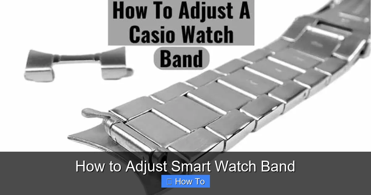 How to Adjust Smart Watch Band