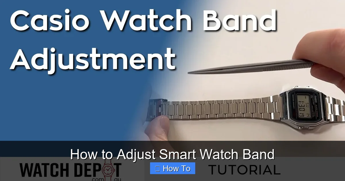 How to Adjust Smart Watch Band