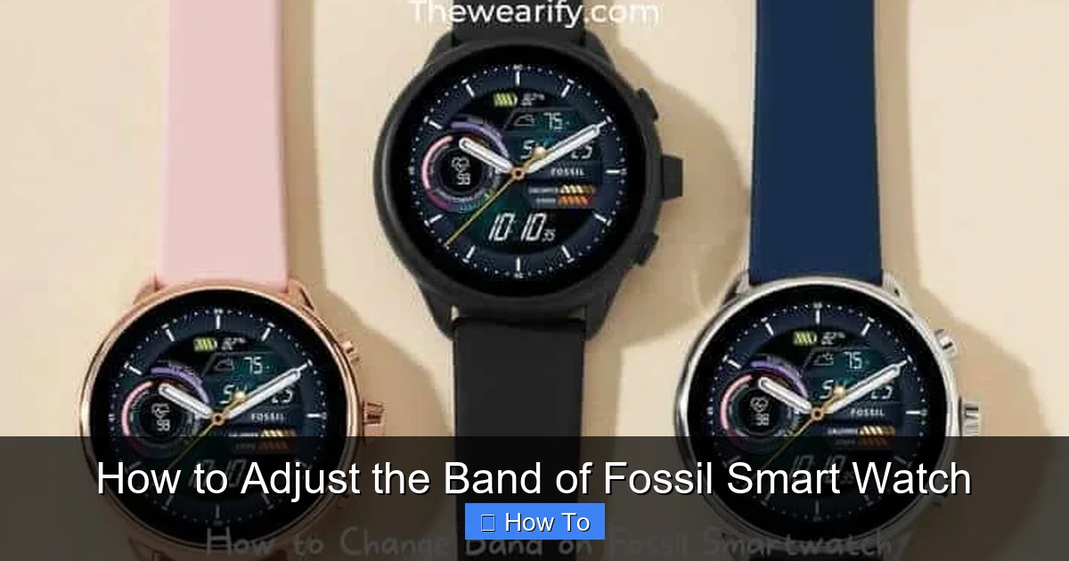 How to Adjust the Band of Fossil Smart Watch
