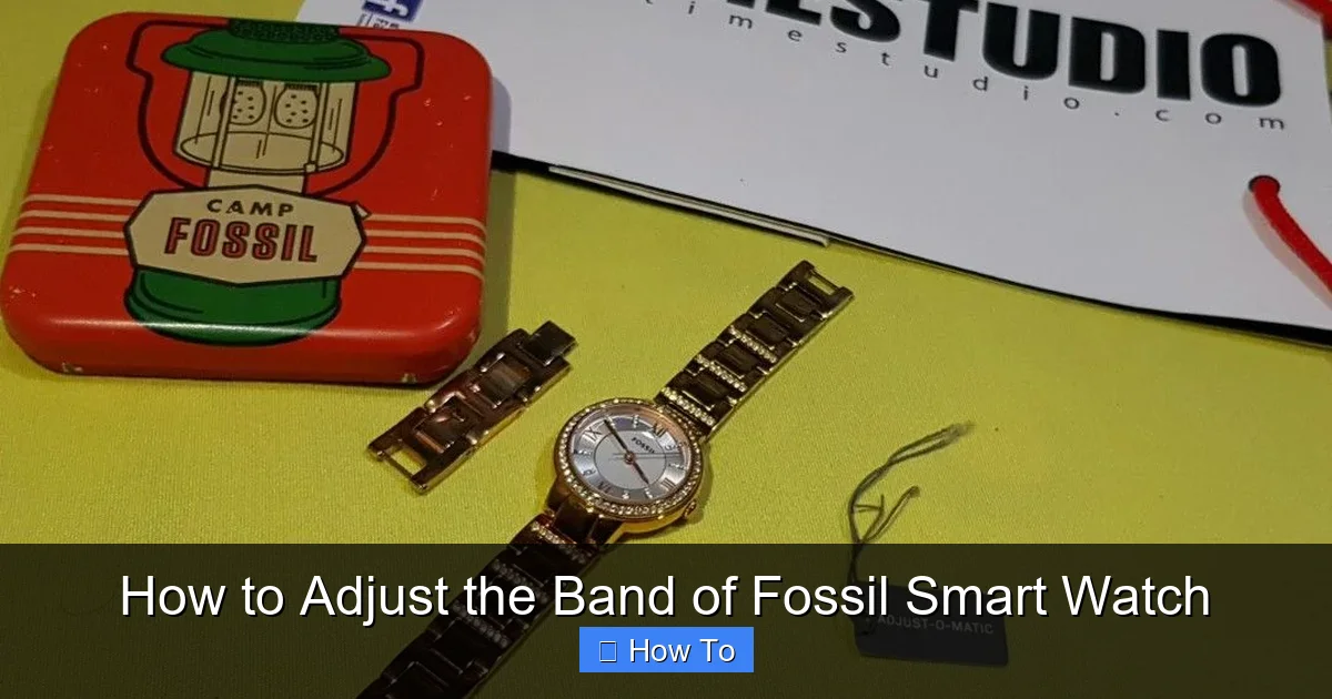 How to Adjust the Band of Fossil Smart Watch
