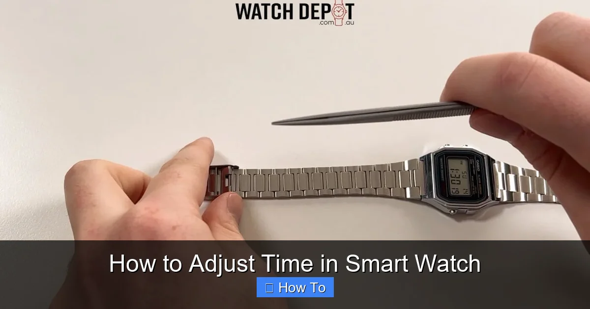 How to Adjust Time in Smart Watch