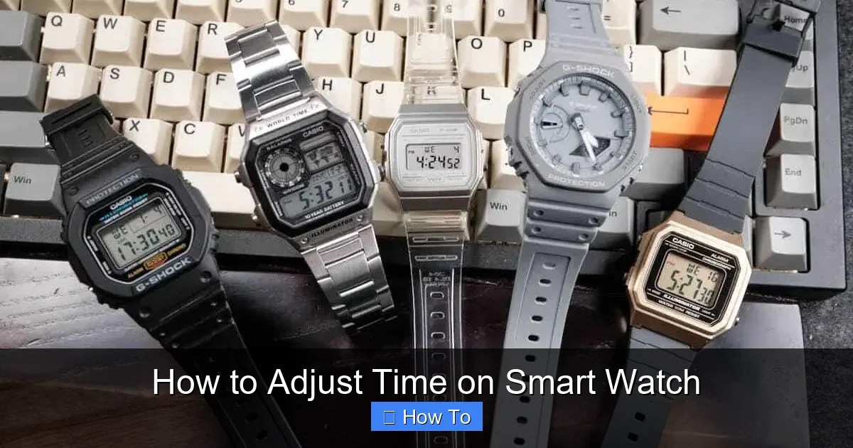 How to Adjust Time on Smart Watch