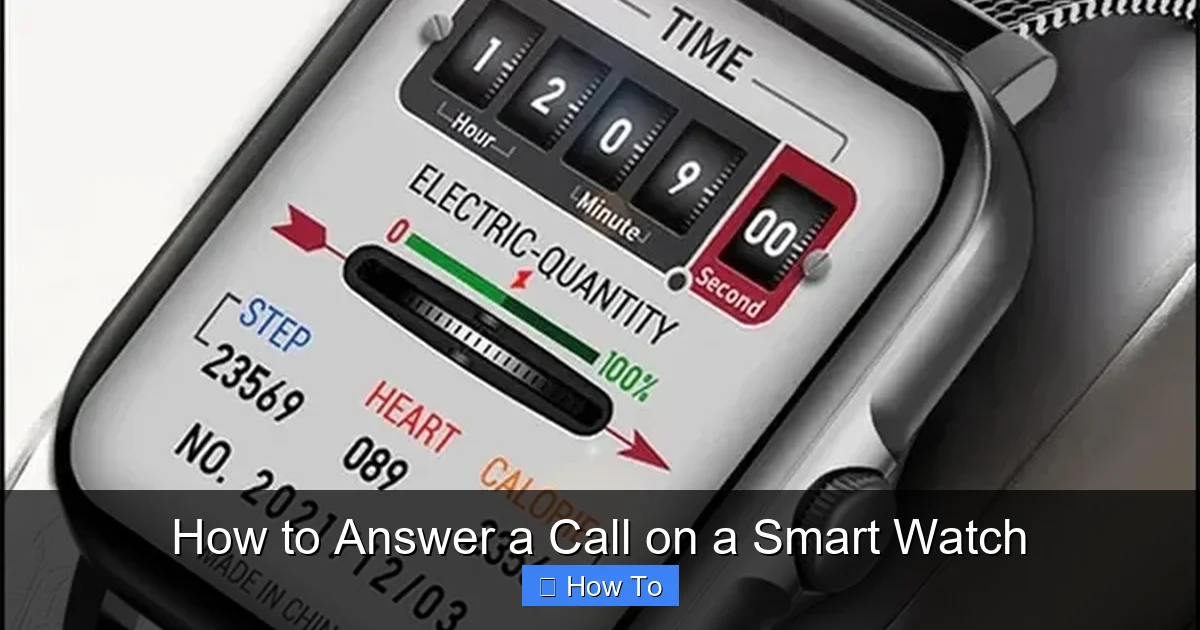 How to Answer a Call on a Smart Watch