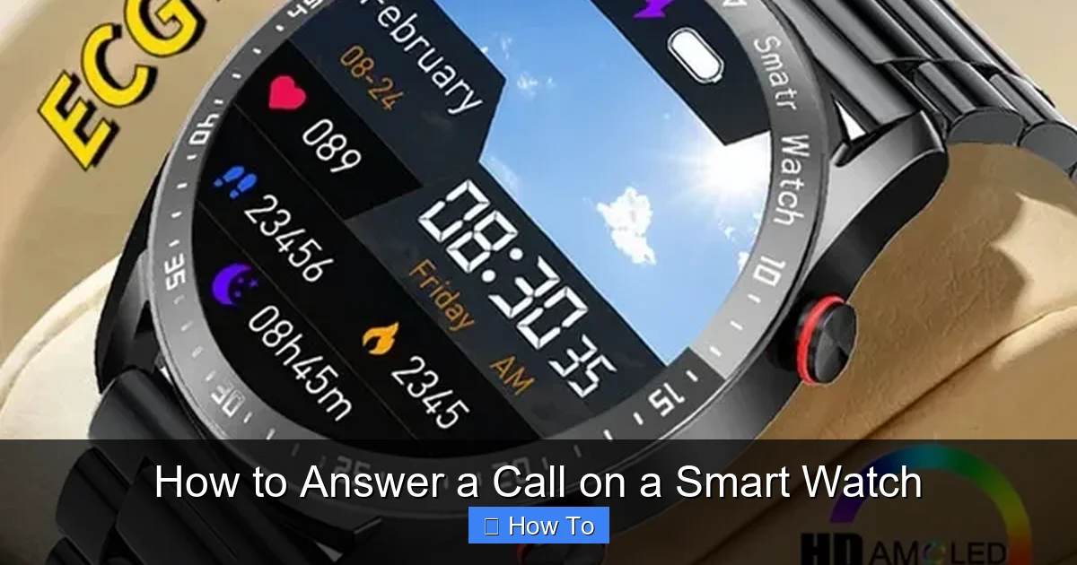 How to Answer a Call on a Smart Watch