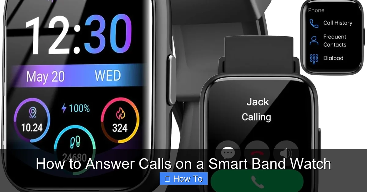 How to Answer Calls on a Smart Band Watch