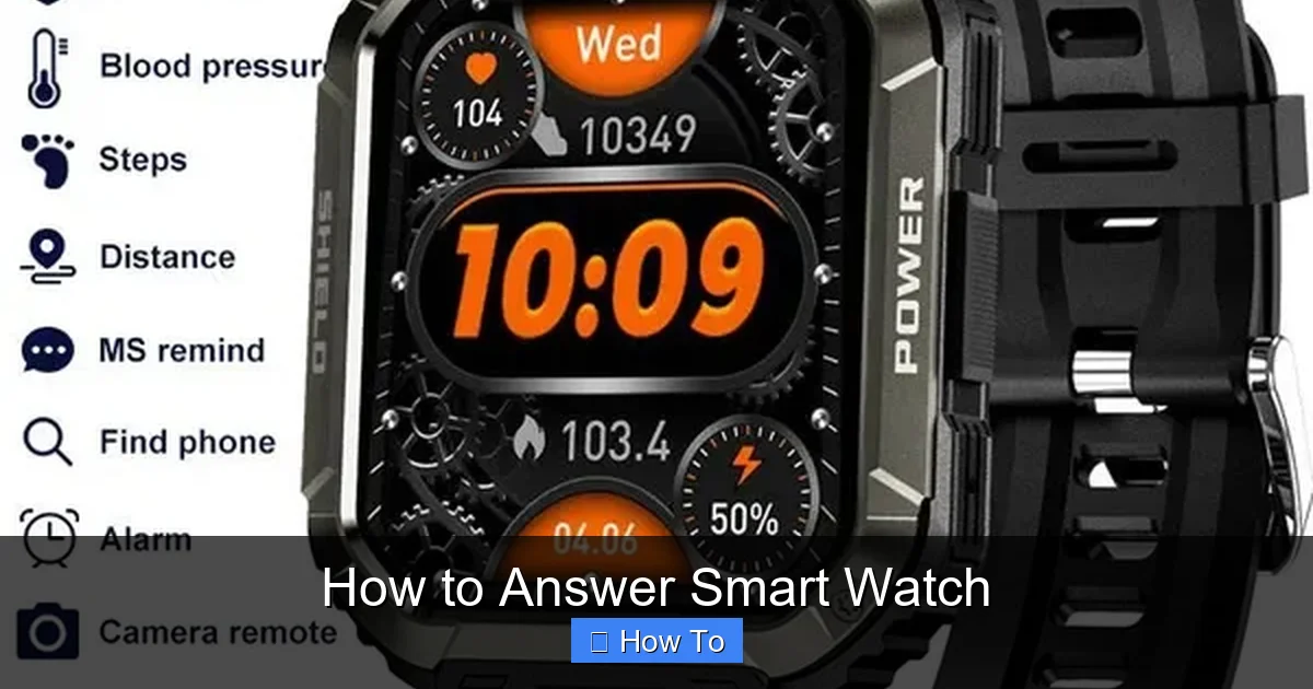 How to Answer Smart Watch