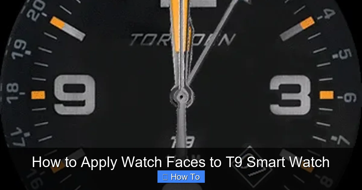 How to Apply Watch Faces to T9 Smart Watch