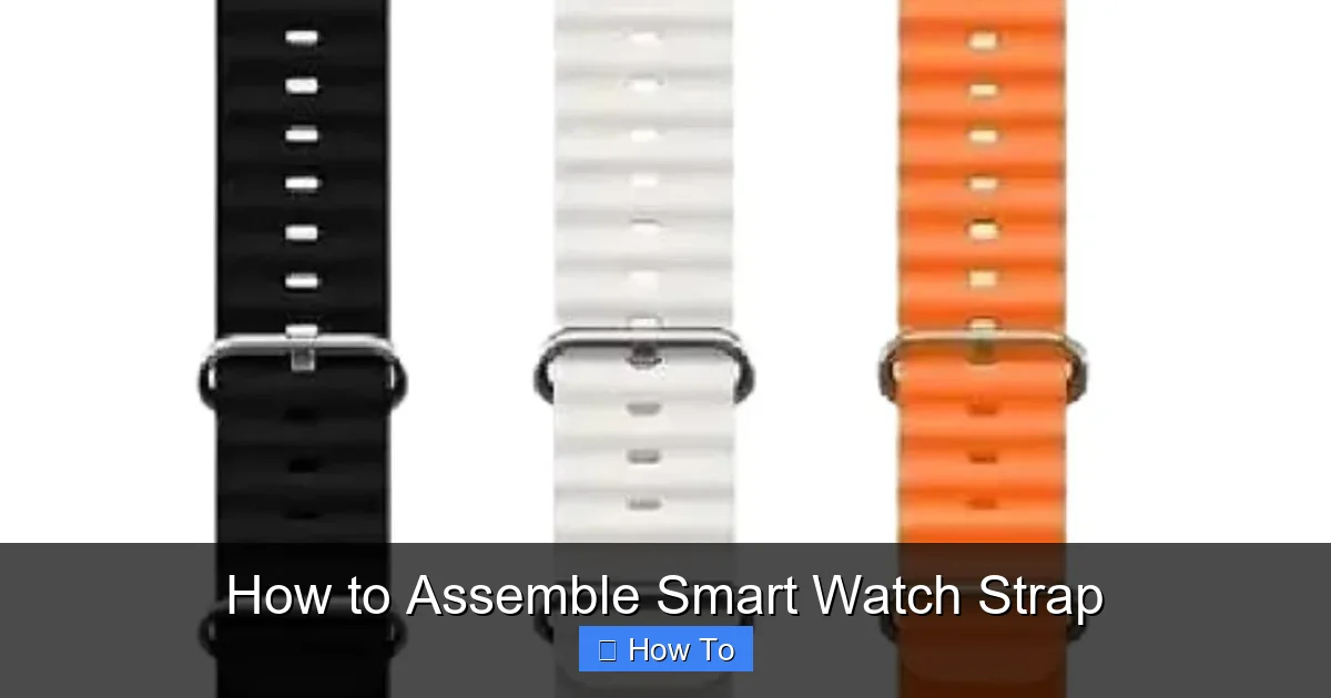How to Assemble Smart Watch Strap