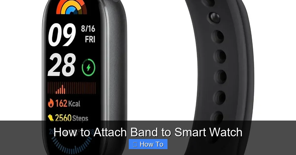 How to Attach Band to Smart Watch