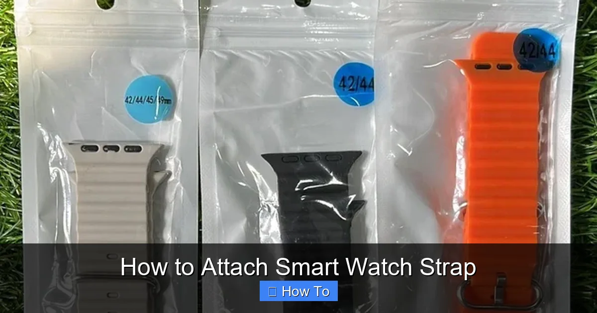How to Attach Smart Watch Strap