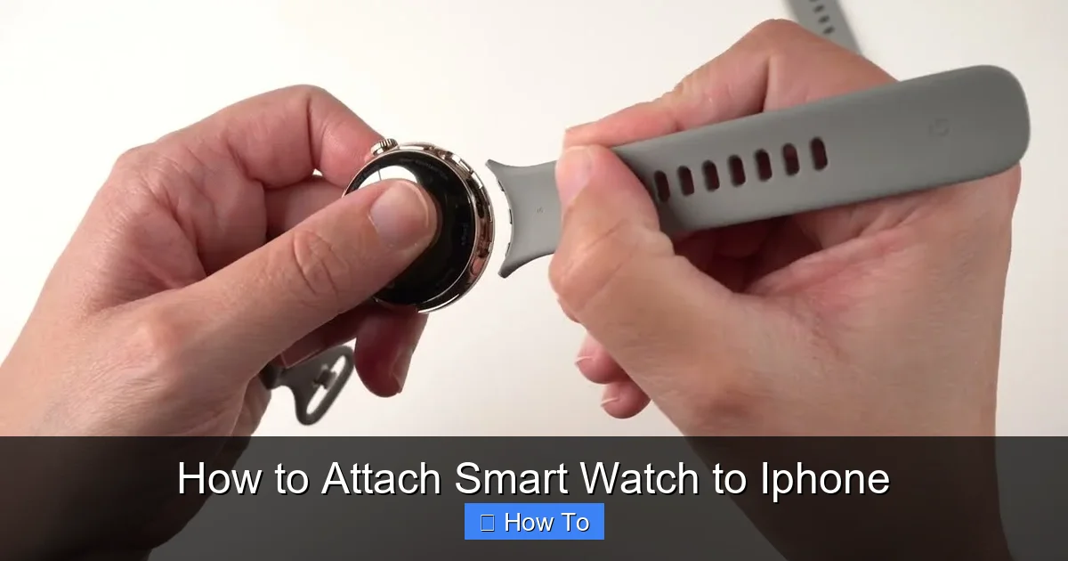 How to Attach Smart Watch to Iphone