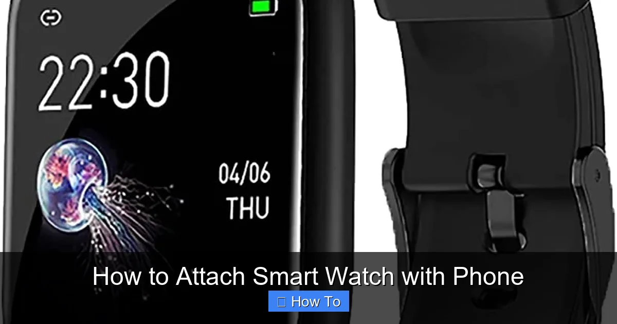 How to Attach Smart Watch with Phone