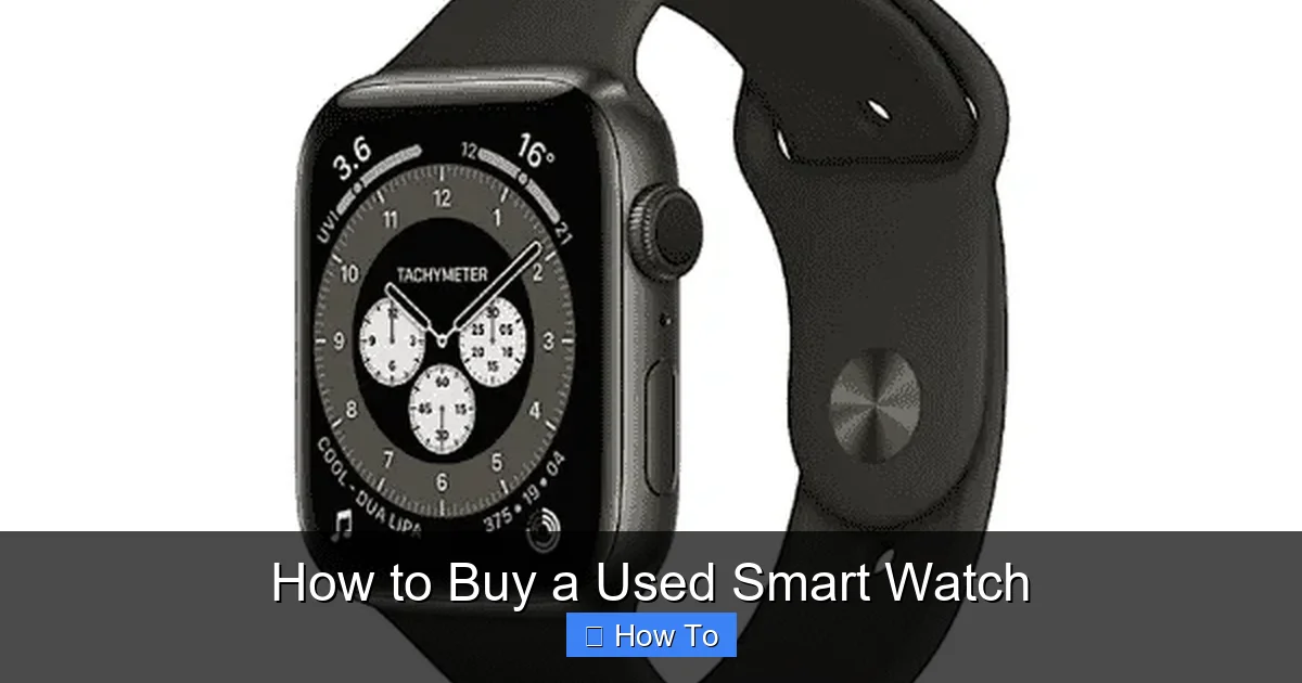 How to Buy a Used Smart Watch
