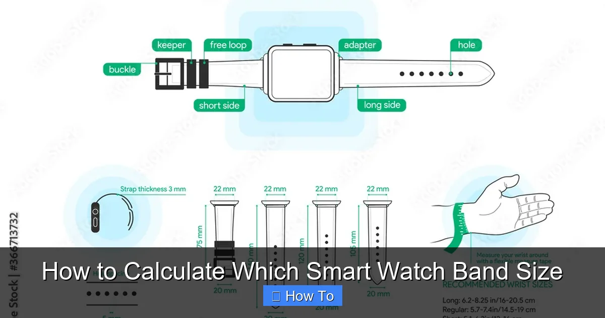 How to Calculate Which Smart Watch Band Size