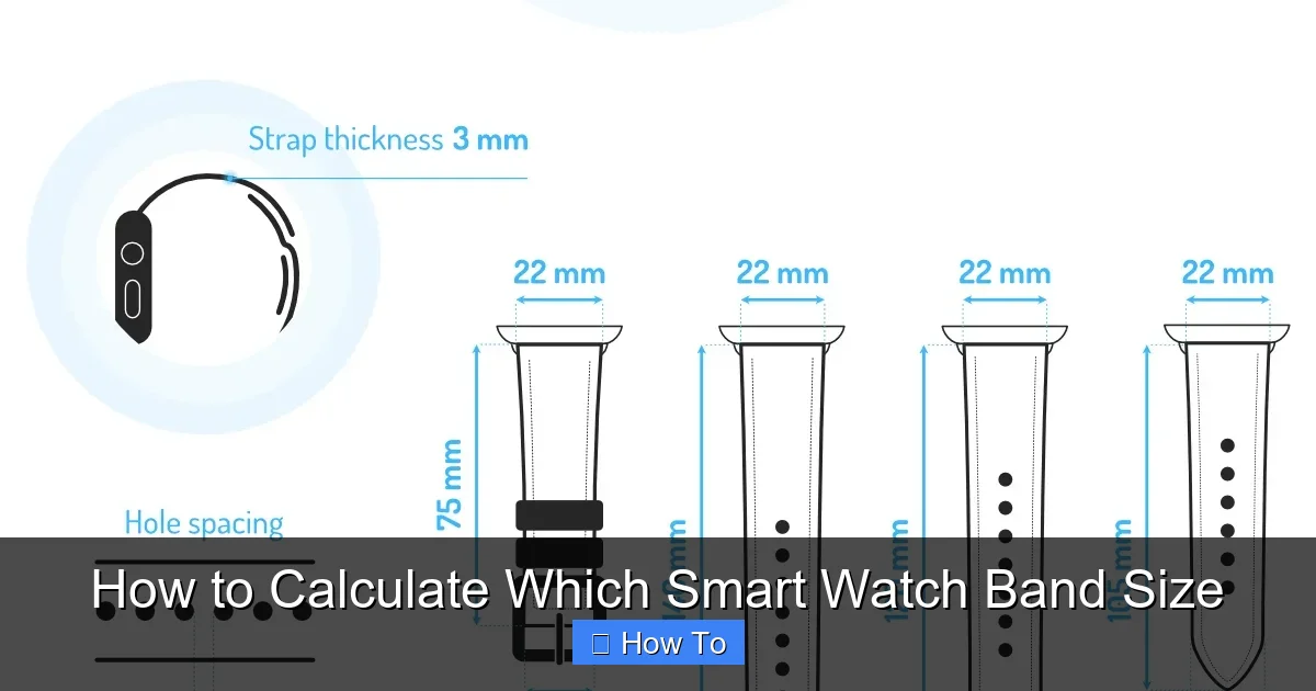 How to Calculate Which Smart Watch Band Size