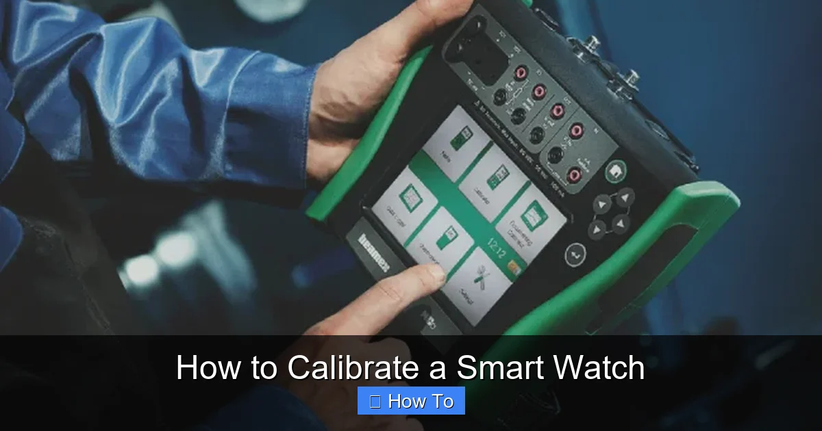 How to Calibrate a Smart Watch