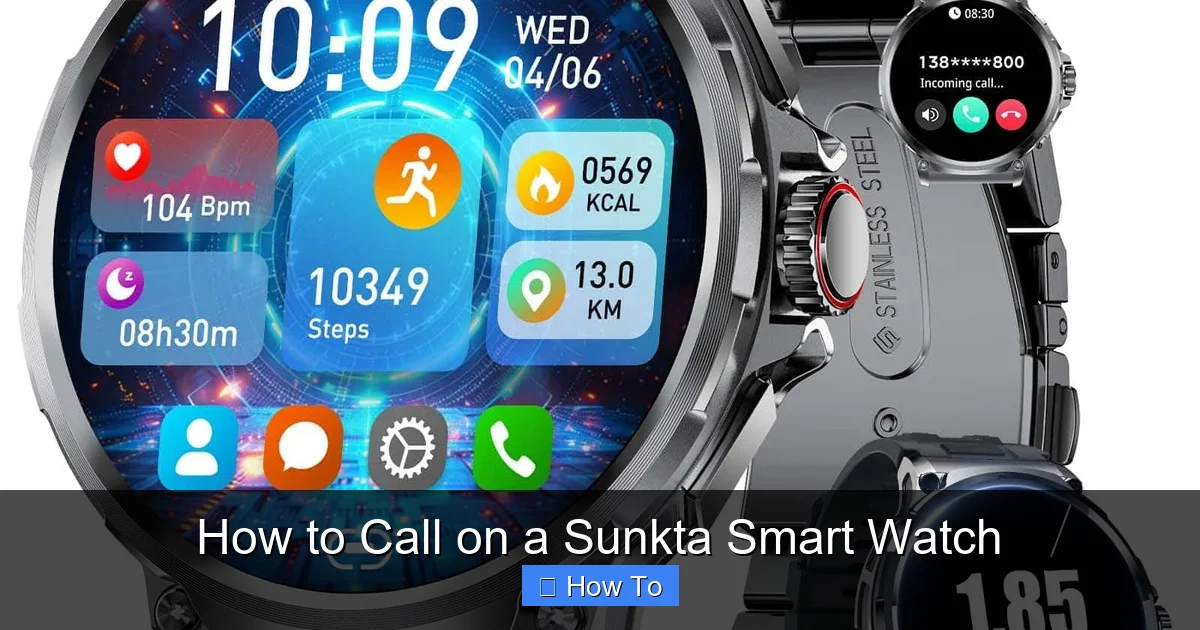 How to Call on a Sunkta Smart Watch