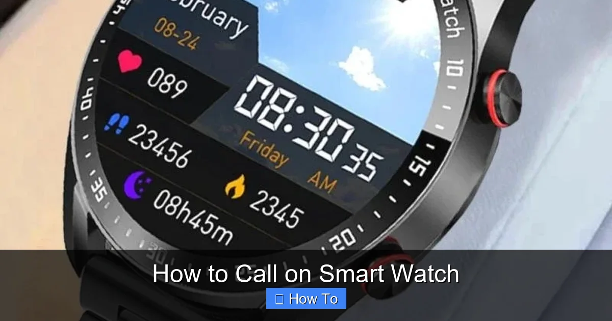 How to Call on Smart Watch