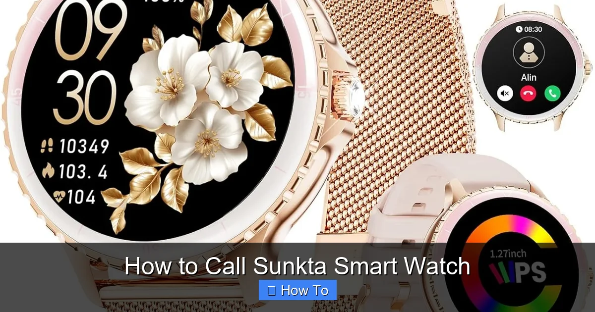 How to Call Sunkta Smart Watch