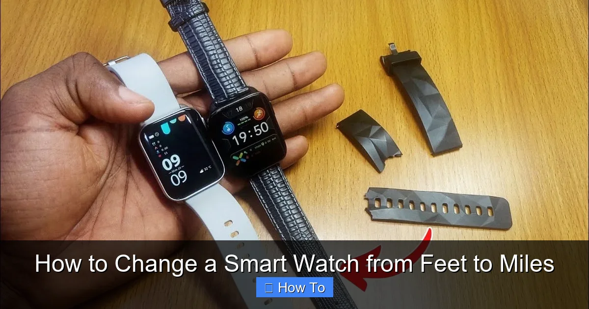 How to Change a Smart Watch from Feet to Miles