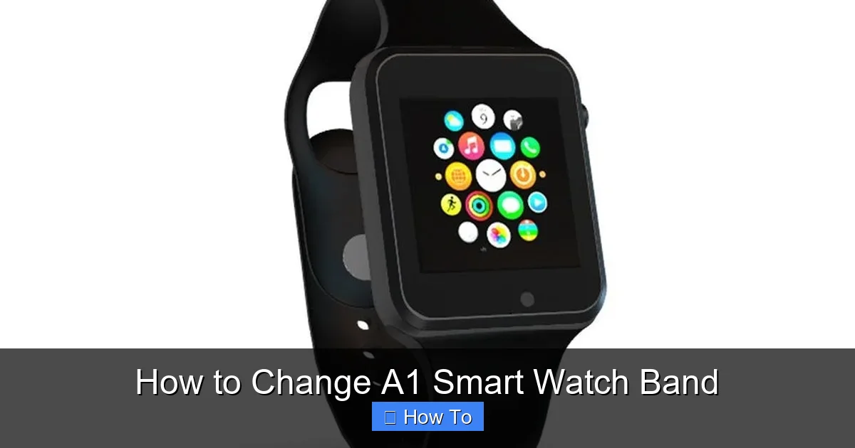 How to Change A1 Smart Watch Band