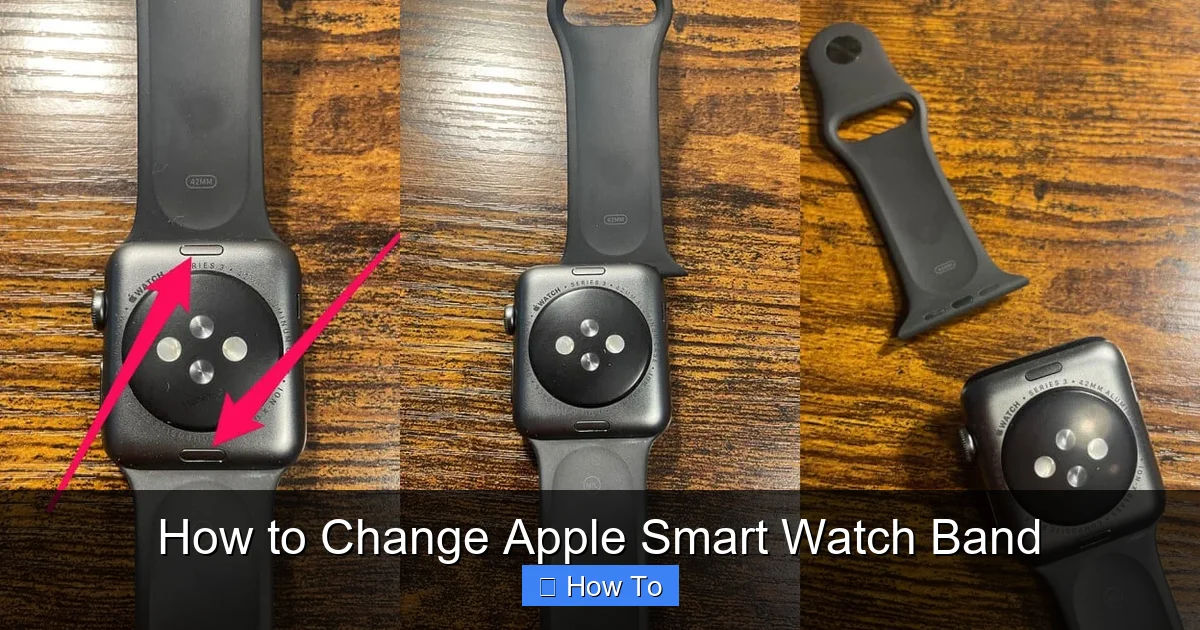 How to Change Apple Smart Watch Band