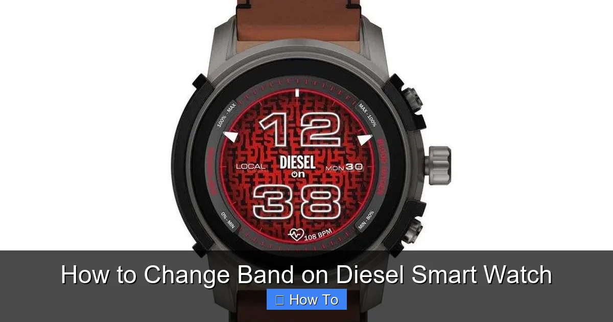 How to Change Band on Diesel Smart Watch