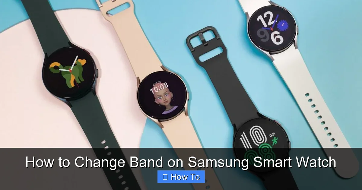 How to Change Band on Samsung Smart Watch