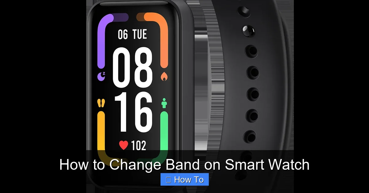 How to Change Band on Smart Watch