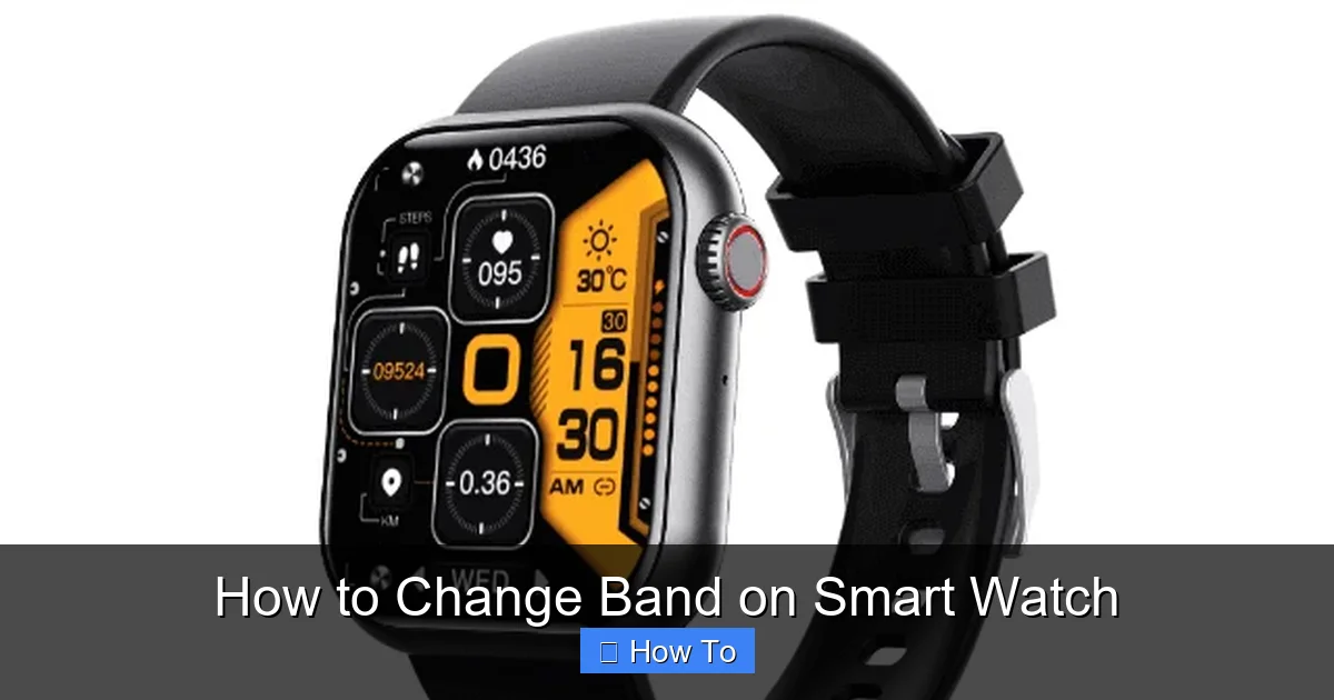 How to Change Band on Smart Watch