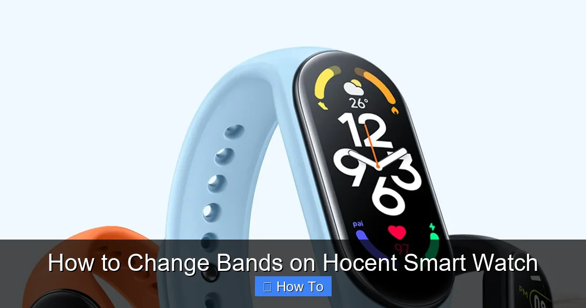 How to Change Bands on Hocent Smart Watch